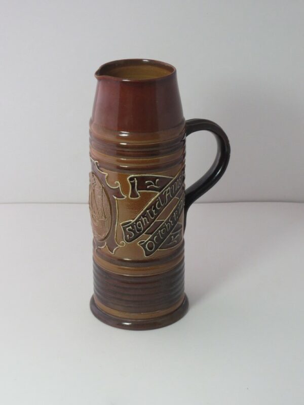 #677 Doulton Lambeth Christopher Columbus Jug