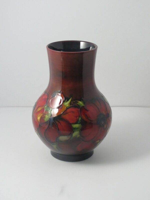 #394 Walter Moorcroft Flambé Clematis Vase (Circa 1950s)