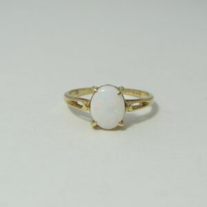 #1292  14ct Solid Gold Natural Opal Ring