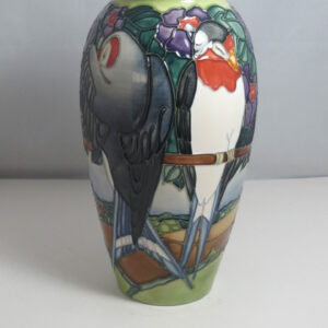 Moorcroft Swallows Vase