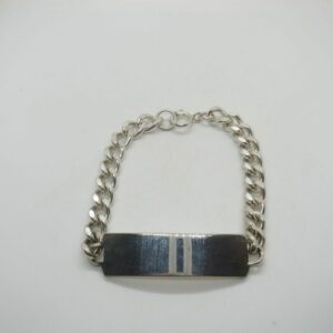 #3083 Vintage Heavy Silver ID Bracelet - 1977!