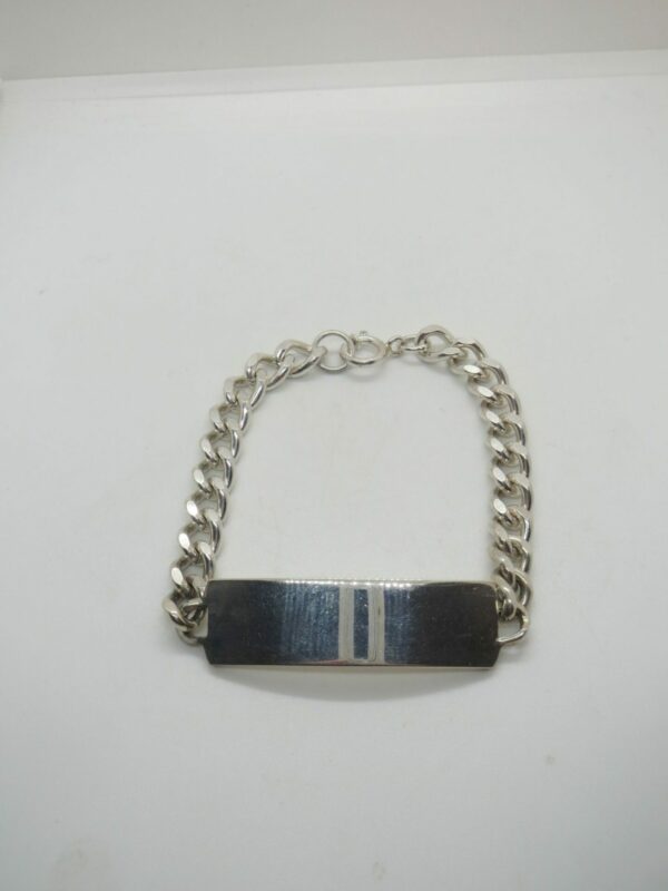 #3083 Vintage Heavy Silver ID Bracelet - 1977!