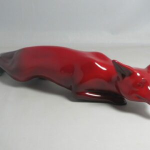 #3108 Rare Royal Doulton Flambé Stalking Fox HN147a