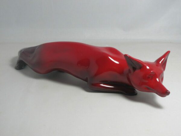 #3108 Rare Royal Doulton Flambé Stalking Fox HN147a