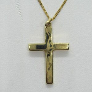 #3134 9K Yellow Gold "Footprints in the Sand" Necklace