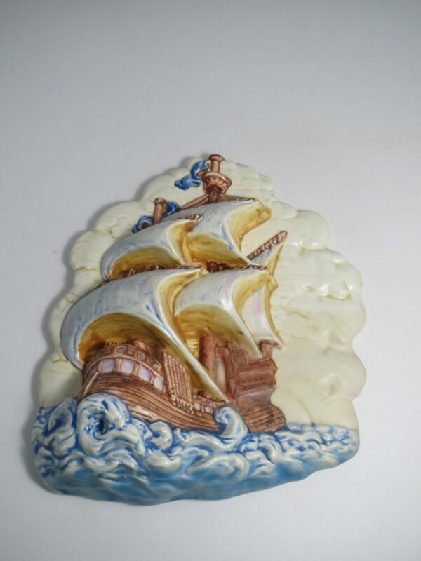 #2030 Beswick Galleon Ship Wall Plaque