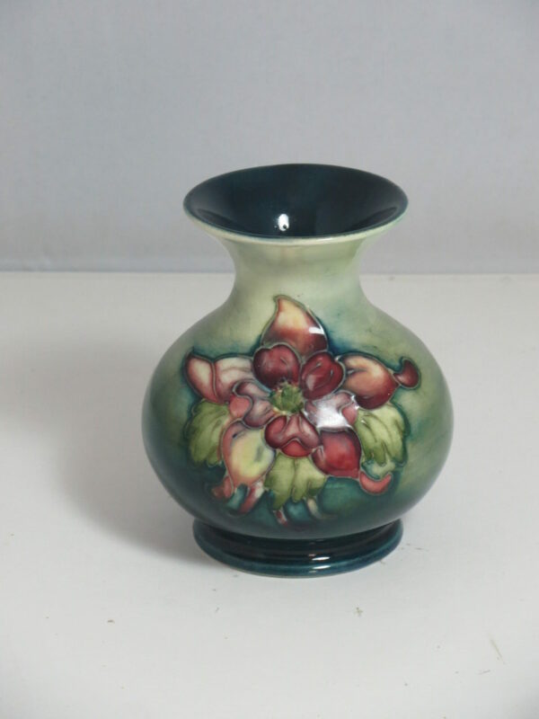 #2475 Walter Moorcroft Columbine Vase (Circa 1955)