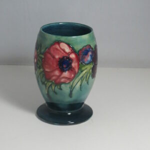 #2494 Walter Moorcroft Anemone Footed Vase