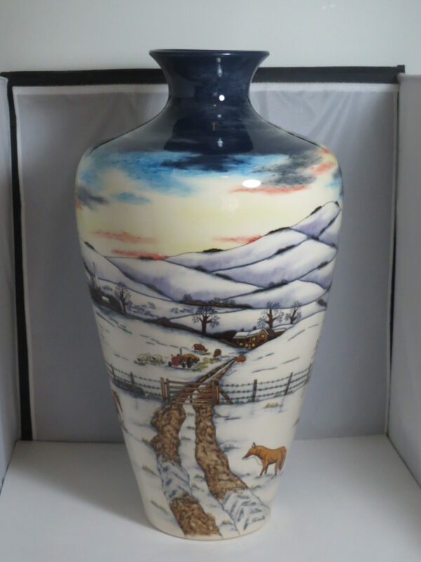 #2516 Moorcroft Woodside Farm Prestige Vase (72/20)