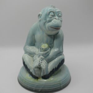 #3558 OLD BESWICK MONKEY ON POTTERY BASE (Model 397)