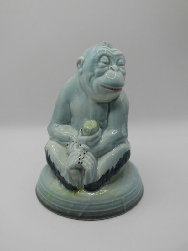 #3558 OLD BESWICK MONKEY ON POTTERY BASE (Model 397)