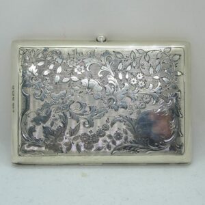 #3814 Antique Silver Card Case - 1904