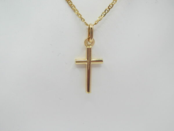 #3194 9ct Yellow Gold Religious Cross Necklace