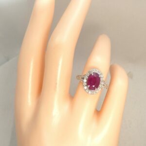 #3859 14ct White Gold Ruby & Diamond Ring (Value: $8,990.00)