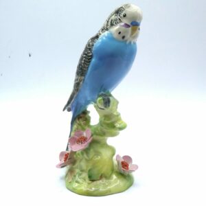 #3877 Rare Beswick Budgerigar with Flowers