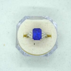#3893 14ct White Gold Tanzanite & Diamond Ring (Value: $12,890.00)