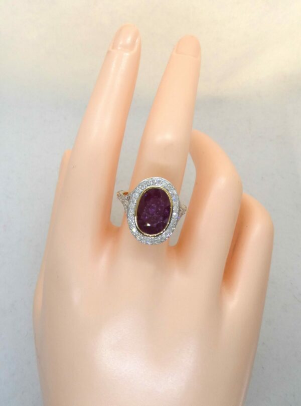 #3900 14ct Yellow Gold Ruby & Diamond Ring (Value: $14,960.00)