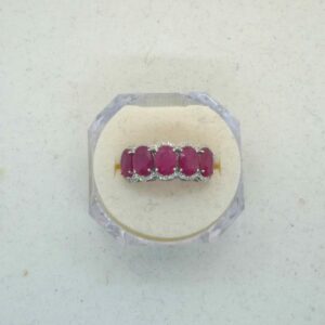 #3899 14ct White Gold Ruby & Diamond Ring (Value: $9,790.00)