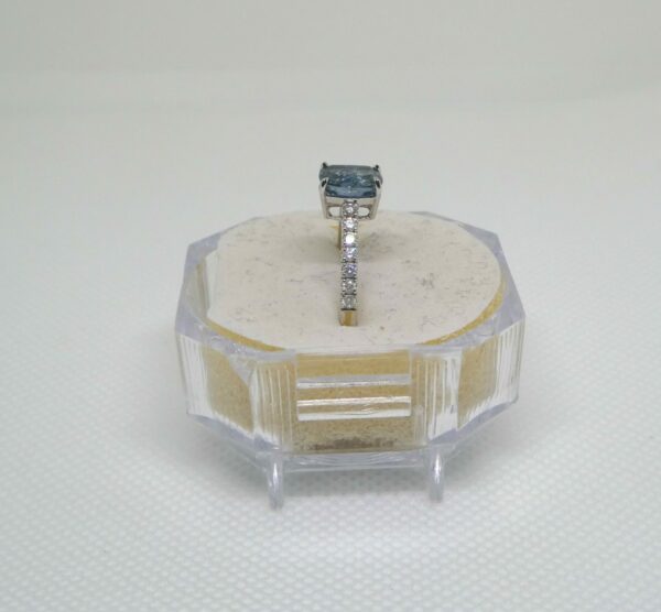 #3903 14ct White Gold Untreated Ceylon Sapphire & Diamond Ring (Value: $7,690.00) - Image 3