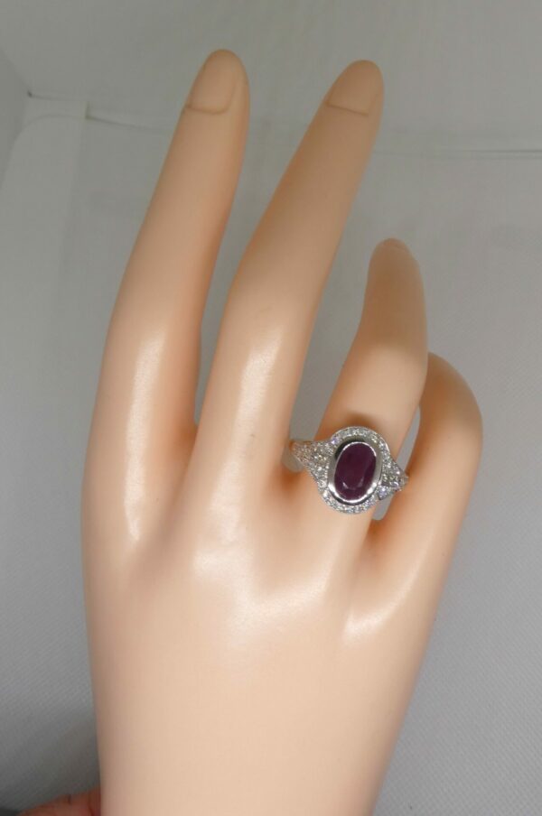 #3908 14ct Yellow/White Gold Ruby & Diamond Ring (Value: $13,690.00) - Image 2