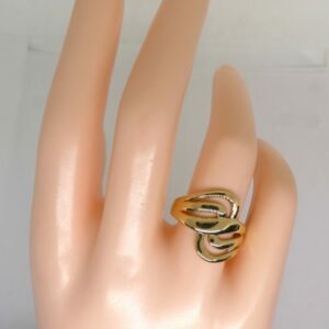 #3969 9ct Yellow Gold Bypass Design Ring