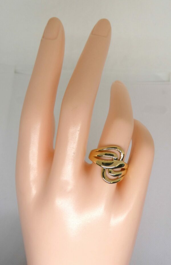 #3969 9ct Yellow Gold Bypass Design Ring