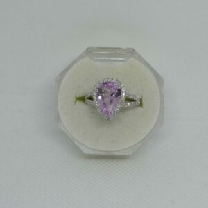 #3983 14ct White Gold Kunzite & Diamond Ring (Value: $10,250.00)