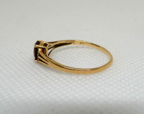 #3997 9ct Yellow Gold Ruby & Diamond Ring - Image 3