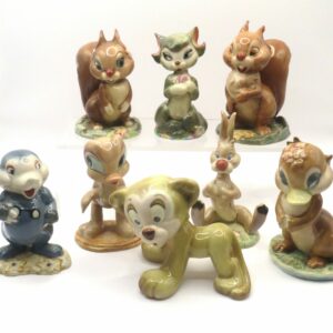 EXTREMELY RARE FULL SET OF BESWICK DAVID HAND ANIMALAND CHARACTERS!