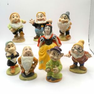 QUITE RARE FULL SET BESWICK SNOW WHITE & SEVEN DWARVES!